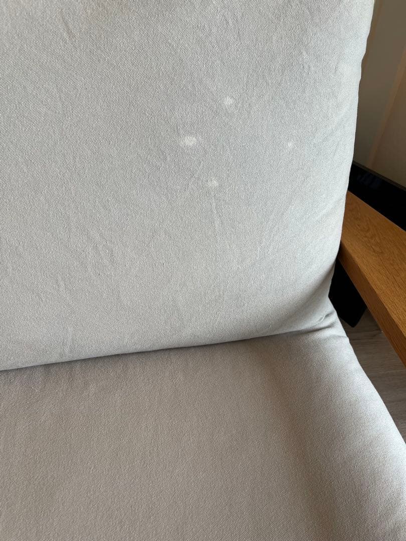 送料込【美品】無印良品 ソファ 木製フレーム フェザー　2.5シーター