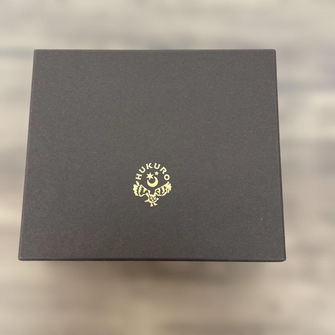 12636[HUKURO] 二つ折り 大きく開く小さな 財布 メンズ レディース