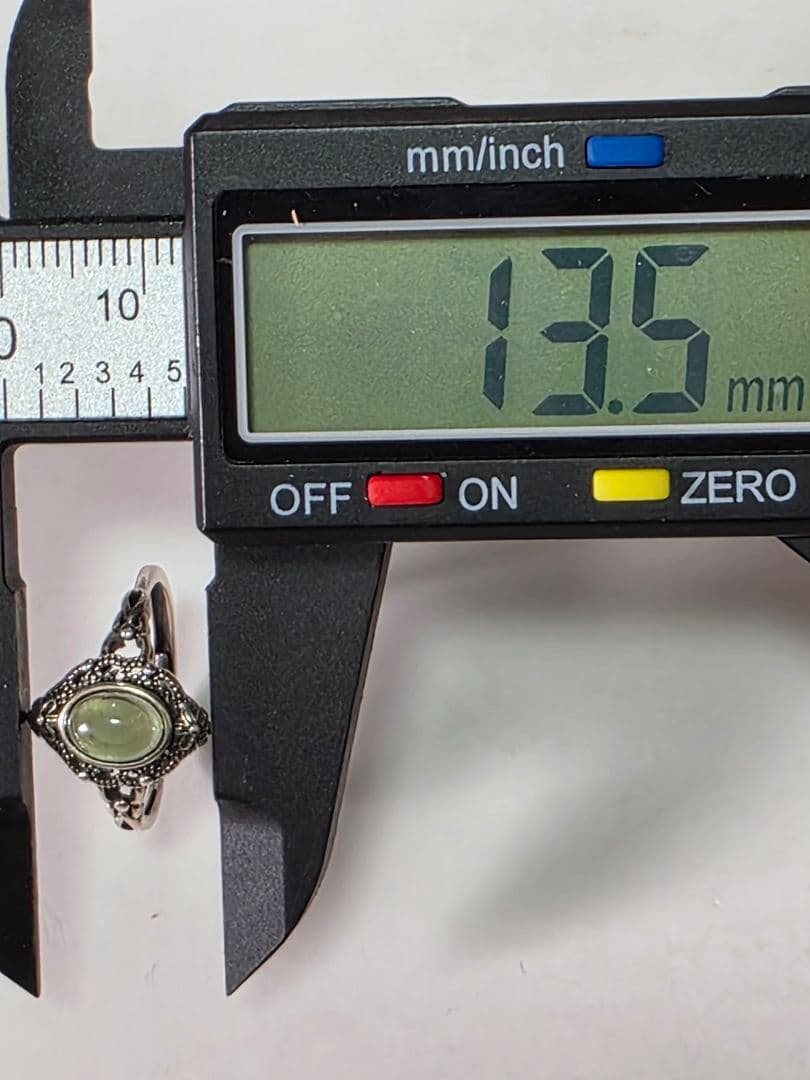 モルダバイト　リング　Silver925　フリーサイズ