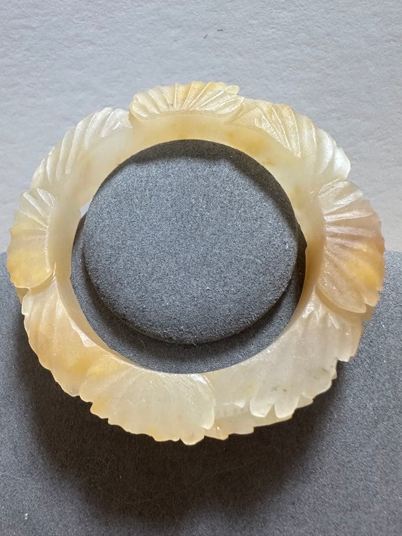 春節祭　桂花糕原石　金木犀餅シャー太翠バングル