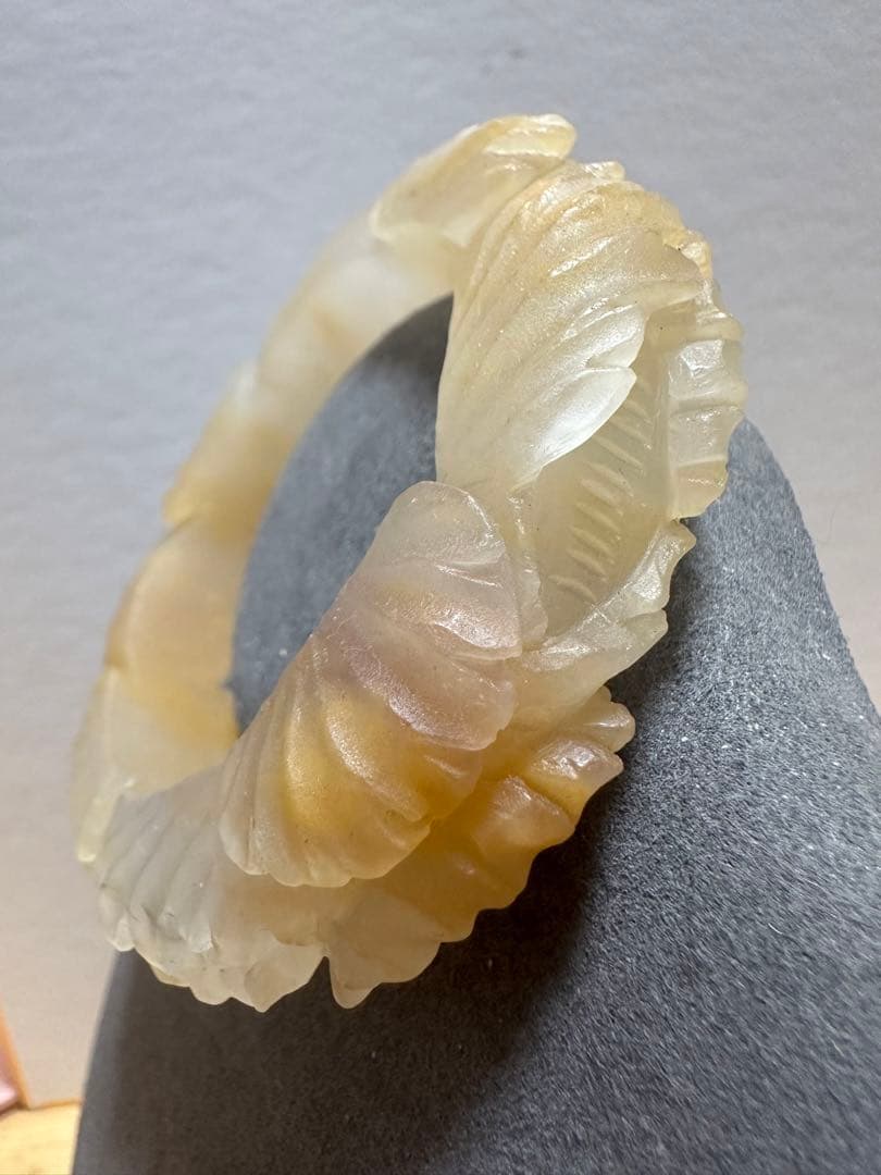 春節祭　桂花糕原石　金木犀餅シャー太翠バングル