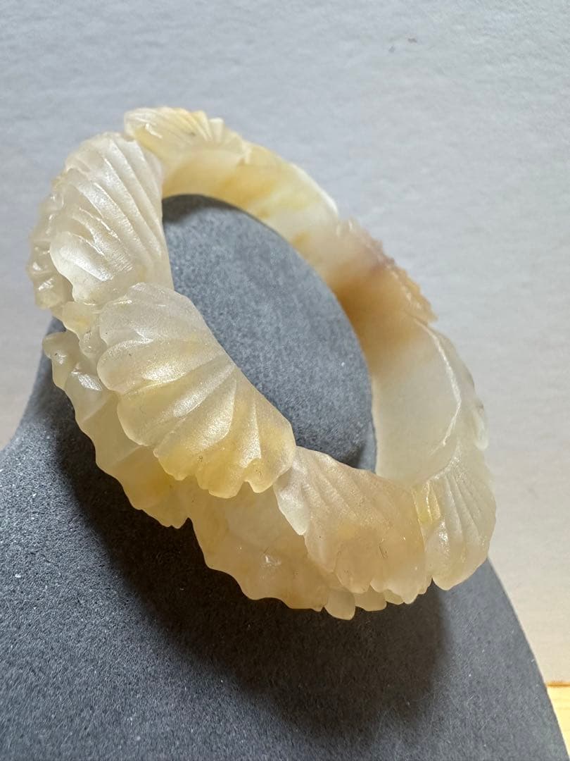 春節祭　桂花糕原石　金木犀餅シャー太翠バングル