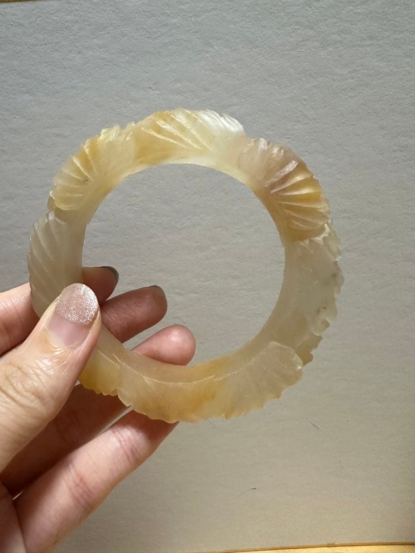 春節祭　桂花糕原石　金木犀餅シャー太翠バングル