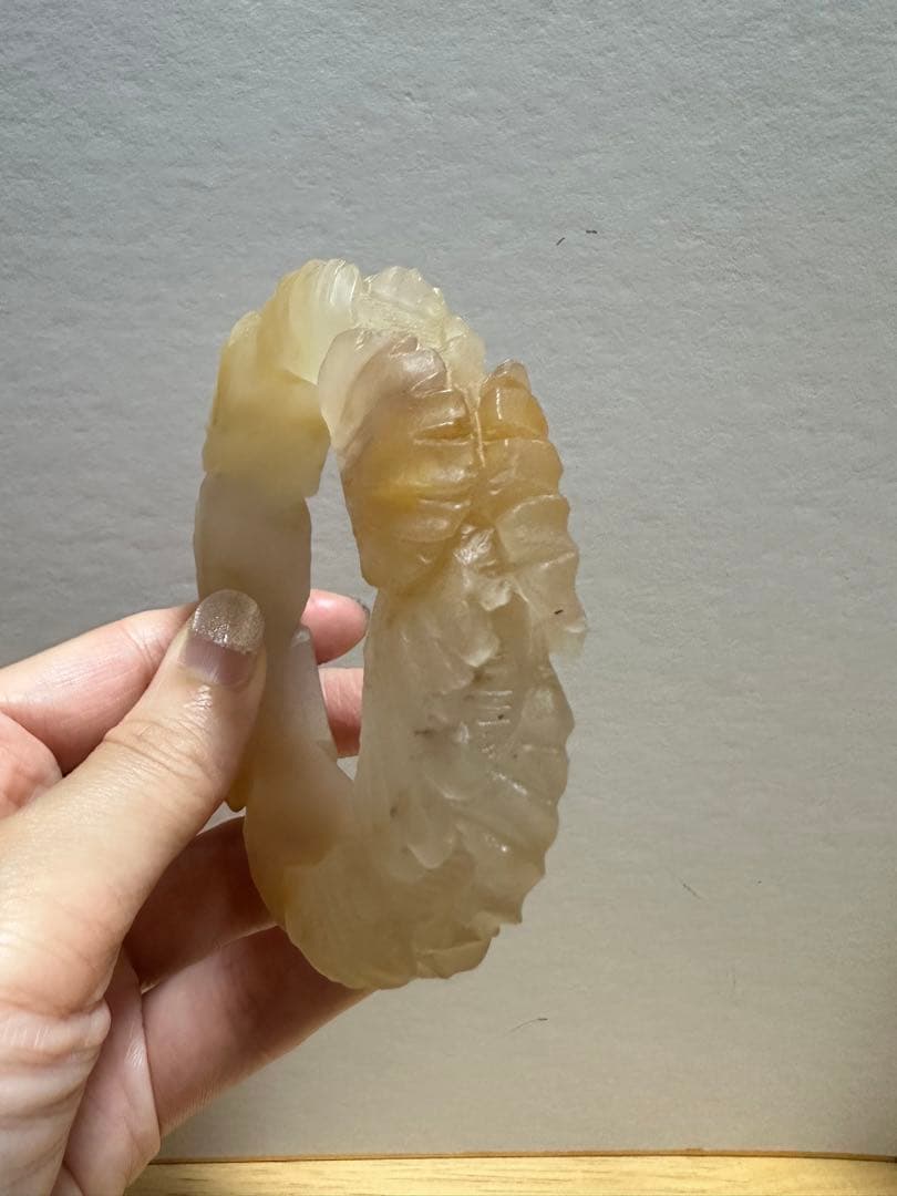 春節祭　桂花糕原石　金木犀餅シャー太翠バングル