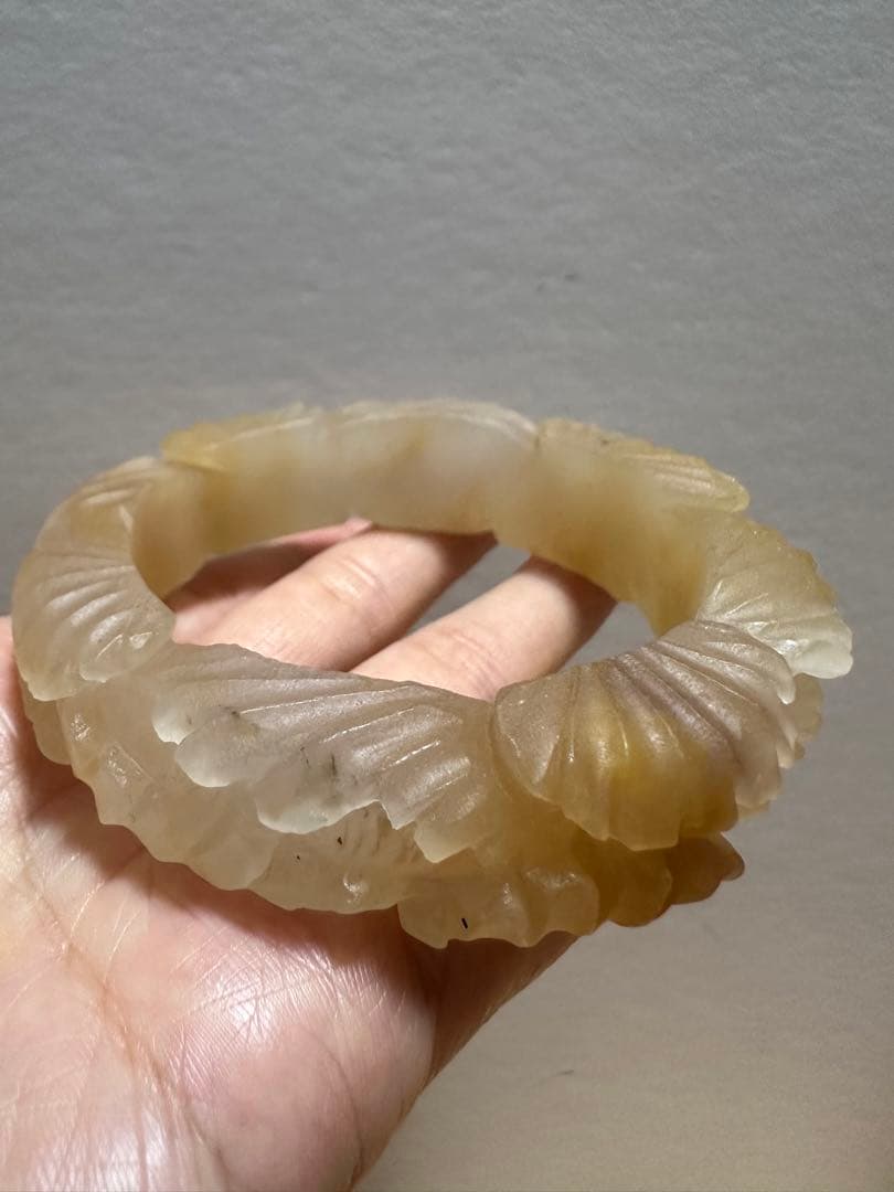 春節祭　桂花糕原石　金木犀餅シャー太翠バングル