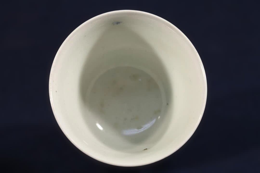 503 古伊万里染付江戸期帆掛和舟図猪口 無傷美品 江戸中期 - メルカリ