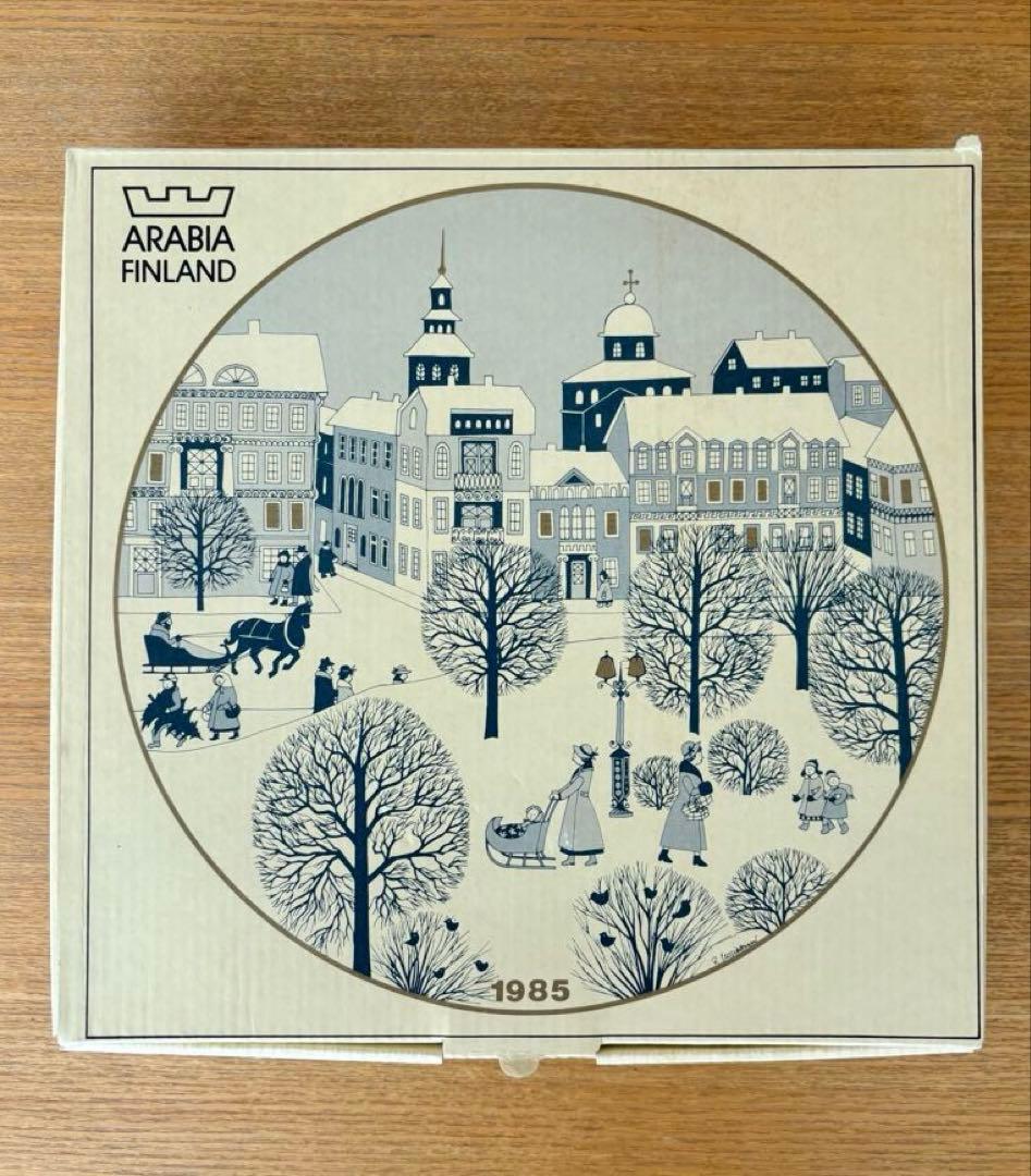 ARABIA ウオシッキネン 1985年クリスマスプレート(イヤープレート)