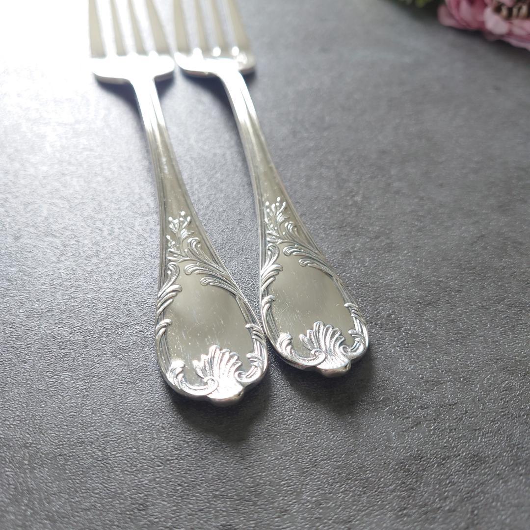 希少 美品 クリストフル マルリー サラダフォーク 2点