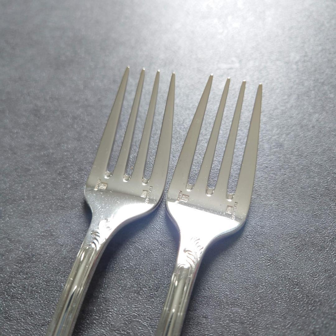 希少 美品 クリストフル マルリー サラダフォーク 2点