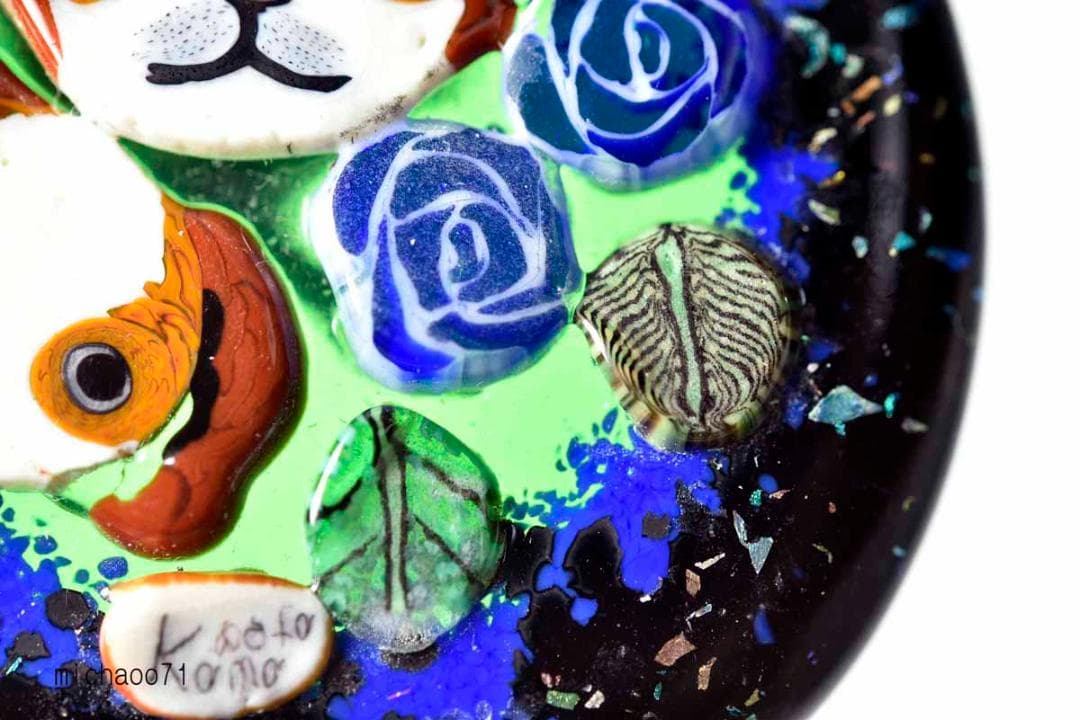 とんぼ玉 トンボ玉 蜻蛉玉 ペンダントトップ ガラス細工 13454-491