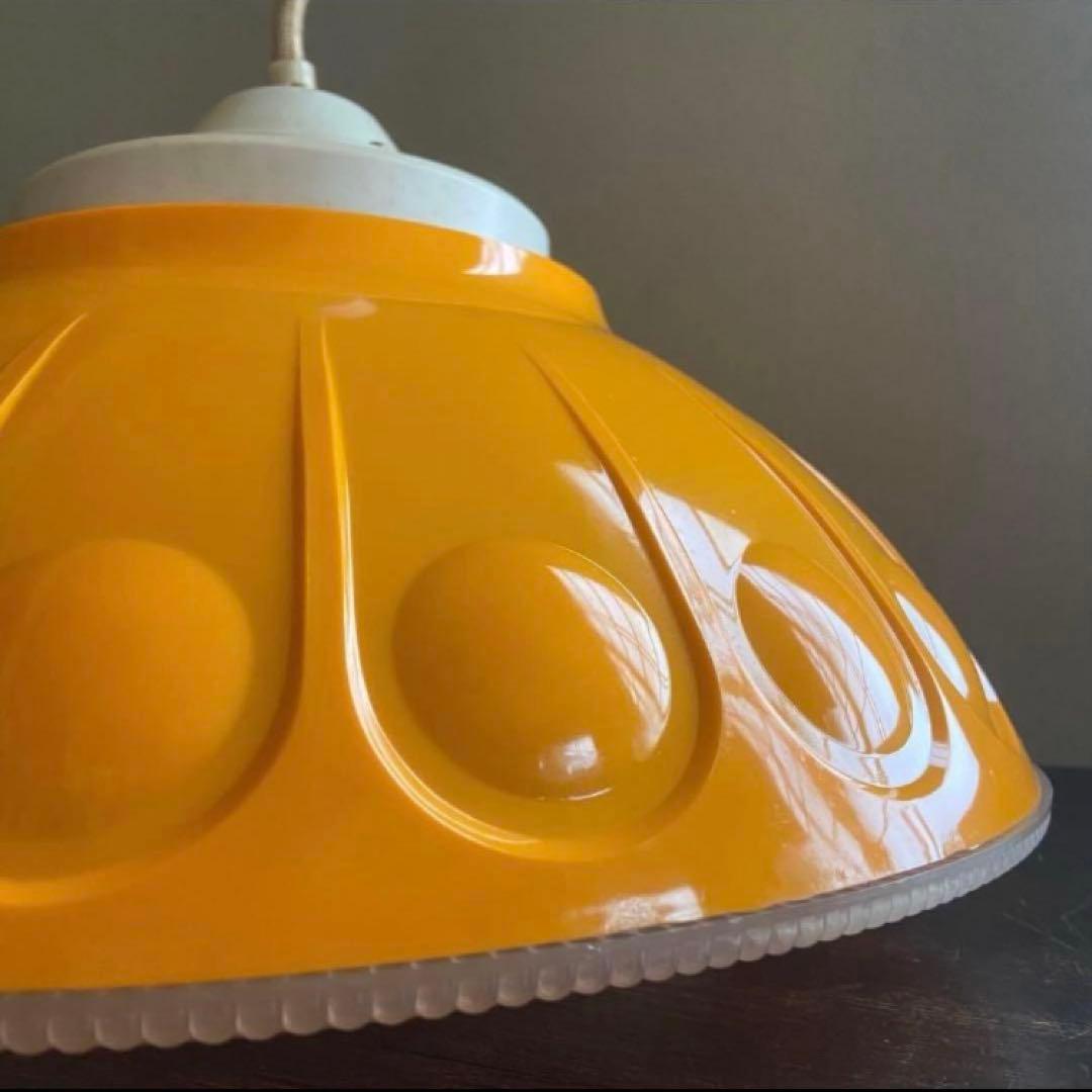 昭和レトロ　ペンダントライト　スペースエイジ　天井照明　当時物