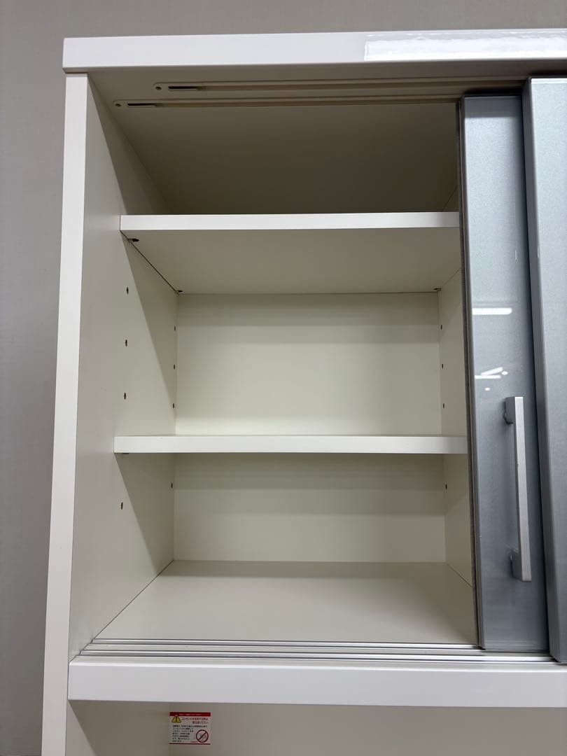 M049 松田家具製 レンジボード カップボード 上下分割可能　幅880mm