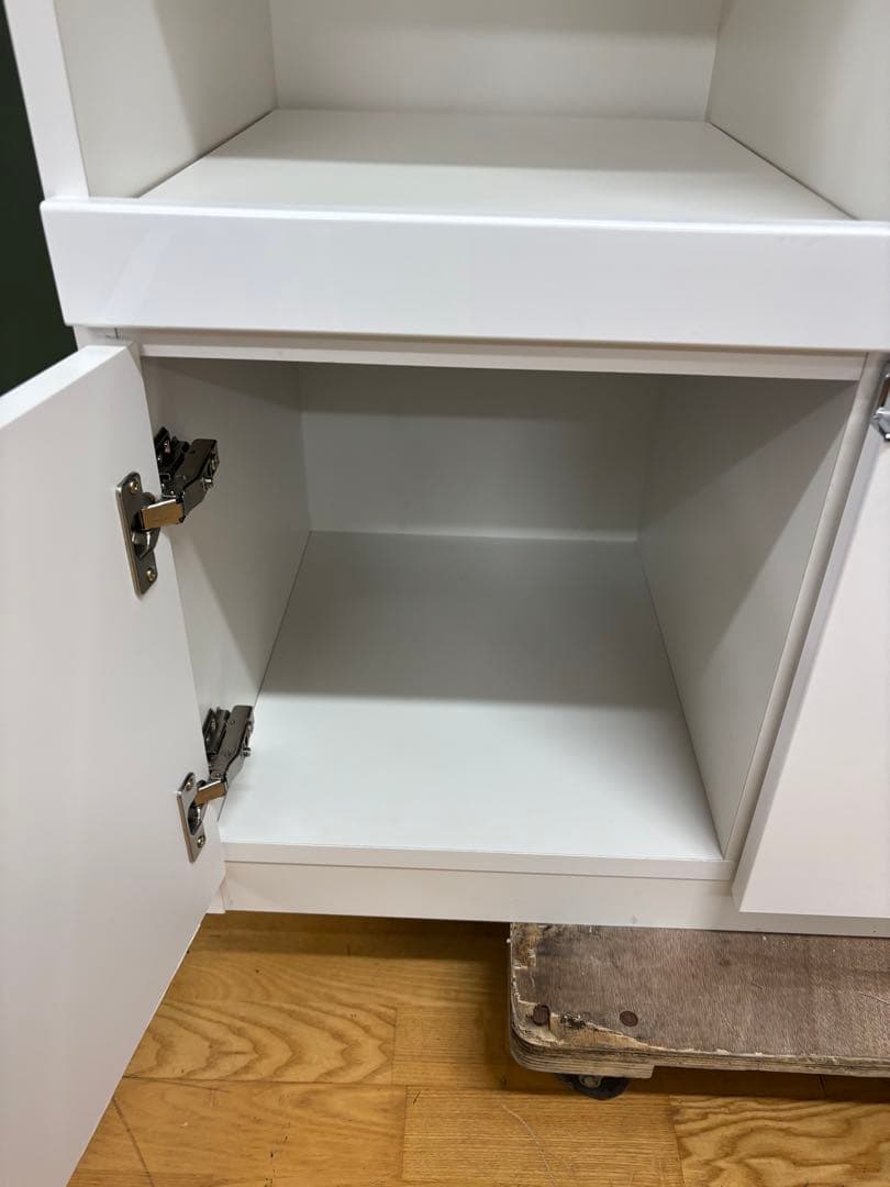 M049 松田家具製 レンジボード カップボード 上下分割可能　幅880mm