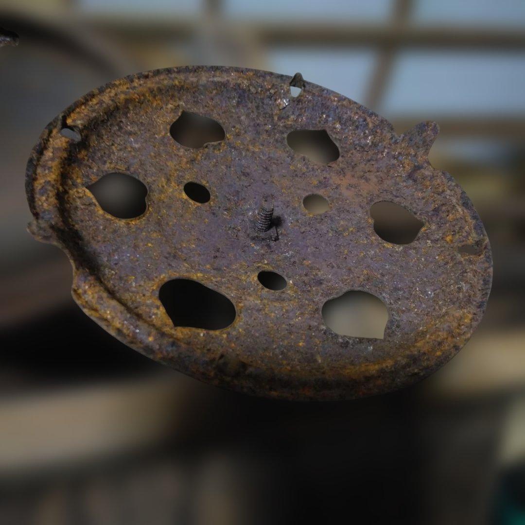 こたつあんか　回転こたつ　豆炭あんか　鋳物鉄器　やぐら炬燵　レトロ　骨董