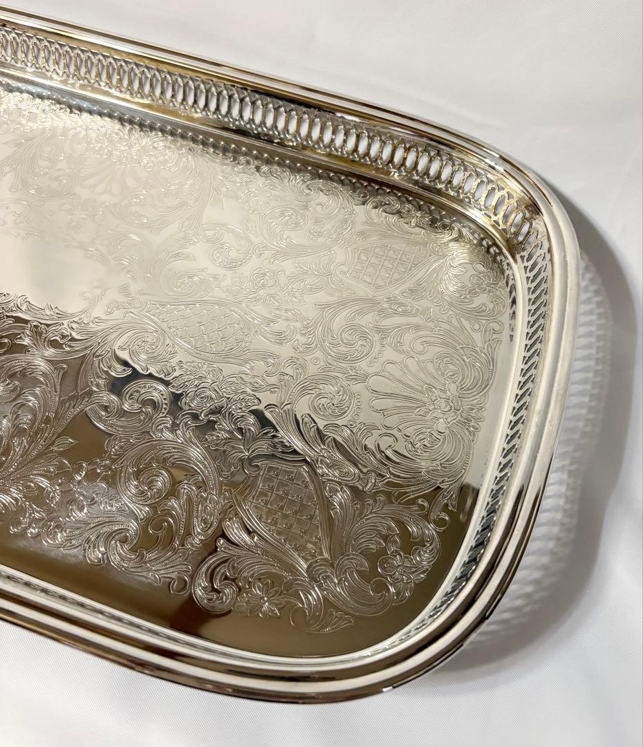 ONEIDA オネイダ シルバープレート silverplate トレイ 盆