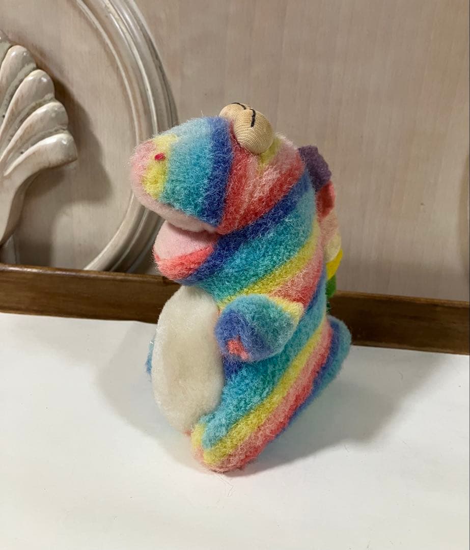 ごきげんザウルス レインボー プチ バンダイ ぬいぐるみ 当時物 - メルカリ