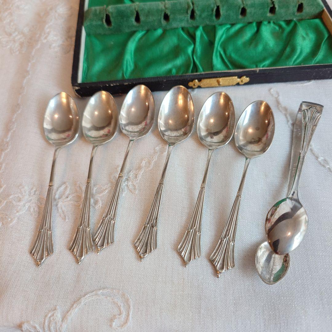 イギリス製　シルバースプーン　シュガートング　カトラリーセット