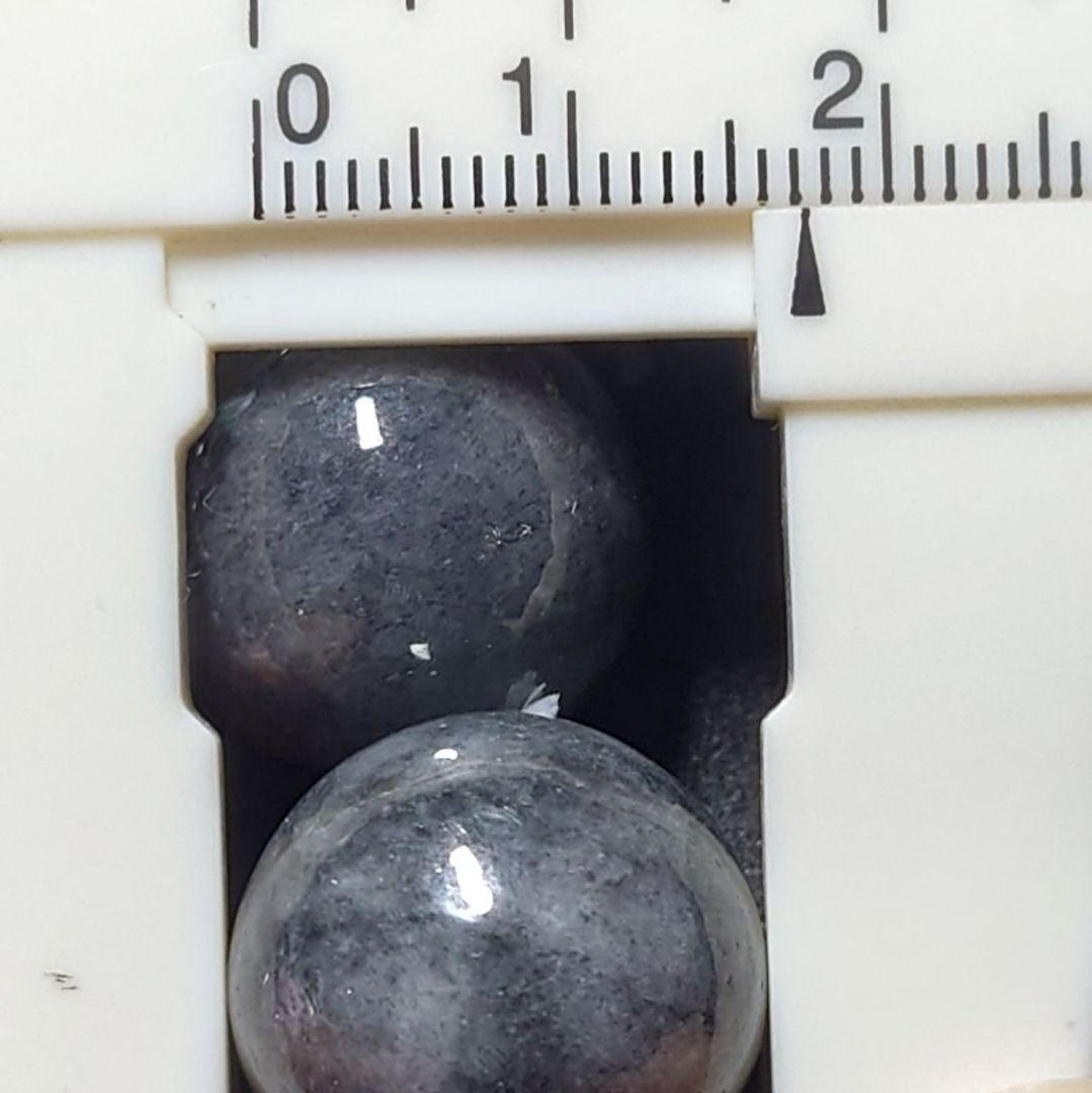 ★大粒！ビルマ産黒翡翠 17ミリ珠 ブレスレット①(SA)