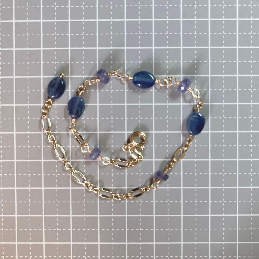 NO.b313】14kgfブレスレット カイヤナイト タンザナイト - メルカリ