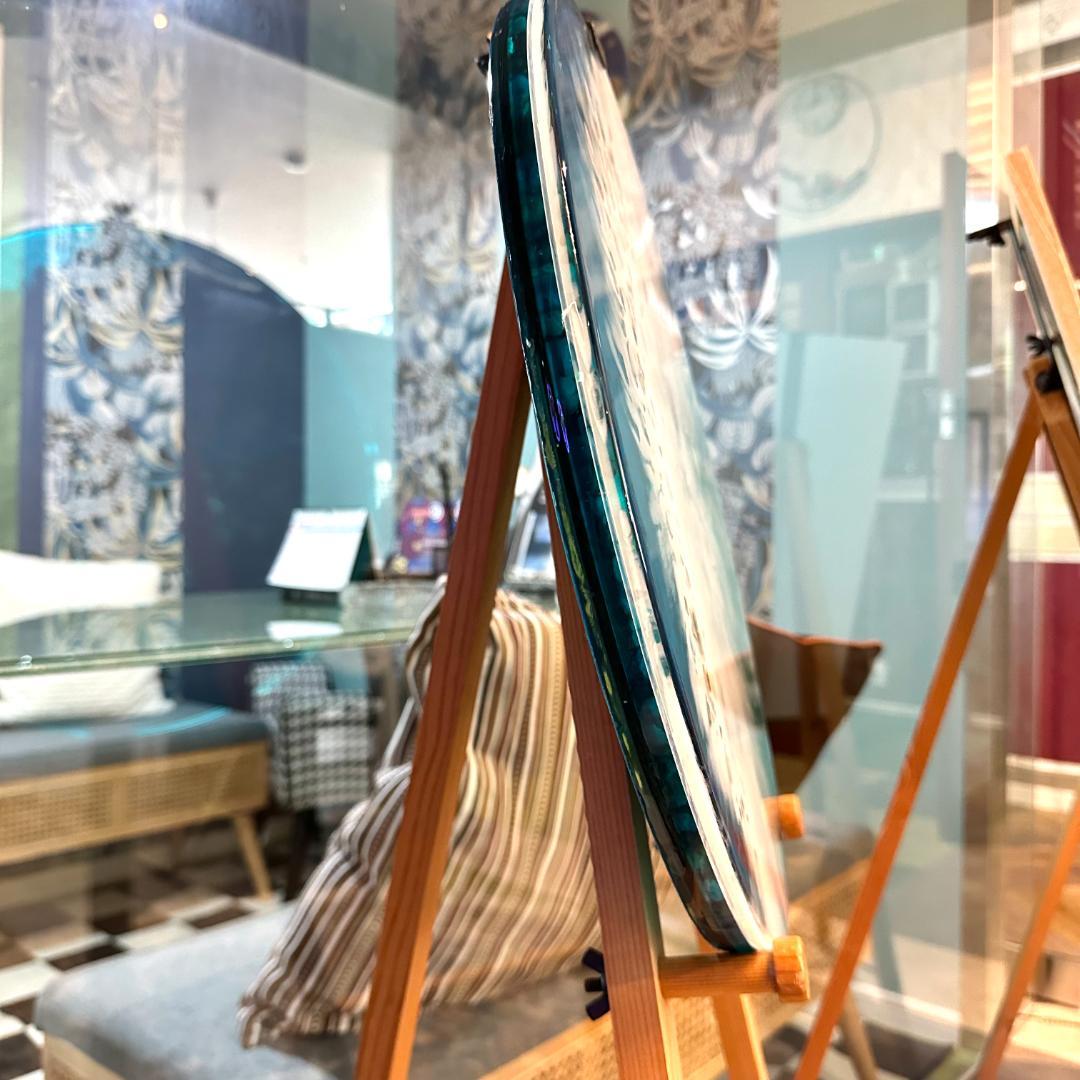 【1点もの】レジンアートボード　テーブル天板　ハンドメイド　海と貝殻