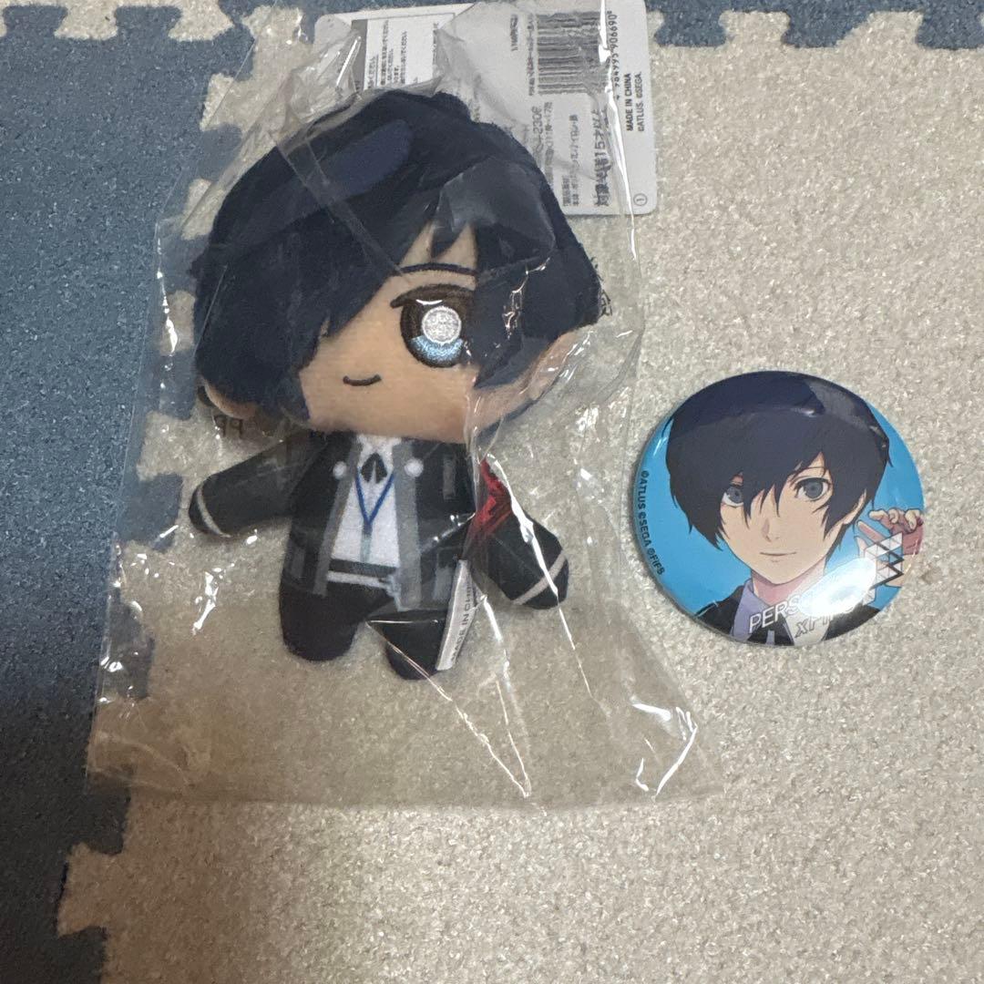 ペルソナ 3主人公 ぬいぐるみ 缶バッジ - メルカリ
