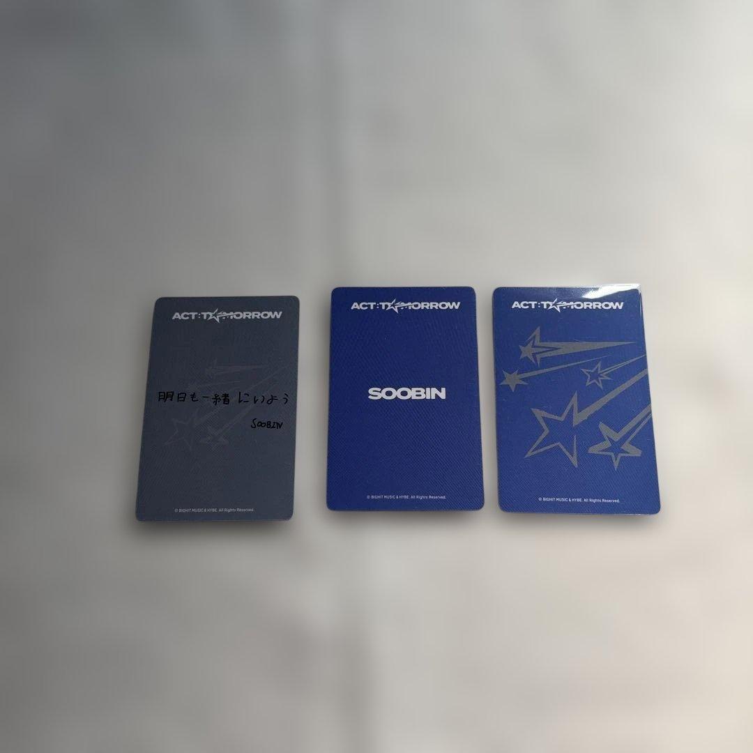 TXT ACT TOMORROW in JAPAN フォトカード スビン 3枚 - メルカリ
