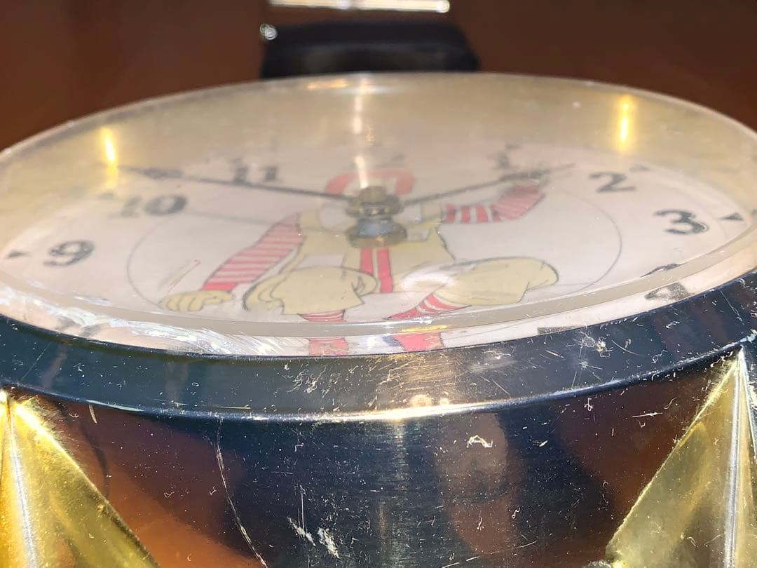 動作品　70年代　ビンテージ　マクドナルド　腕時計型　掛時計　ロナルド　ドナルド