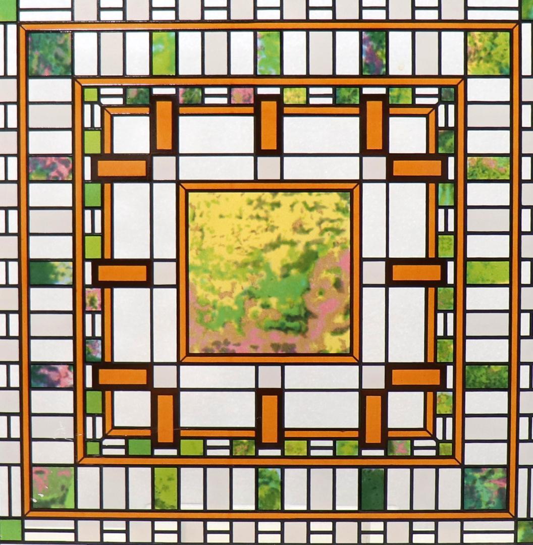 フランク・ロイド・ライト ダーウィン Dマーティン邸 ヴィンテージステンドグラス