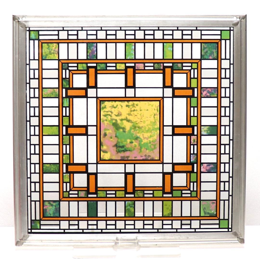 フランク・ロイド・ライト ダーウィン Dマーティン邸 ヴィンテージステンドグラス