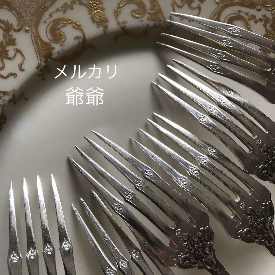 フランス Coignet／純銀／ディナーフォーク&ディナースプーン １セット