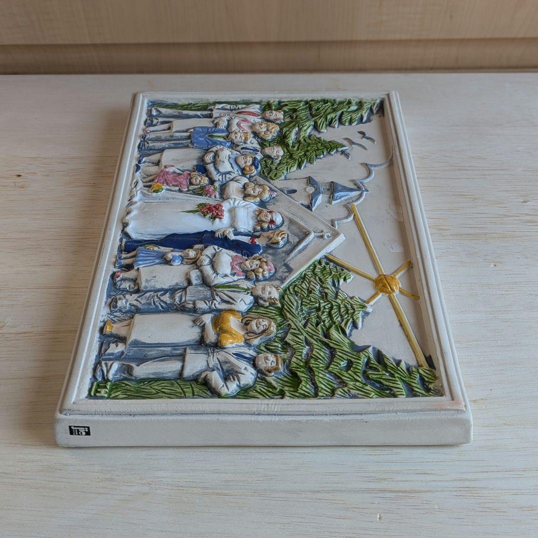 北欧　ジイガントフタ　陶板　Happy Wedding♡