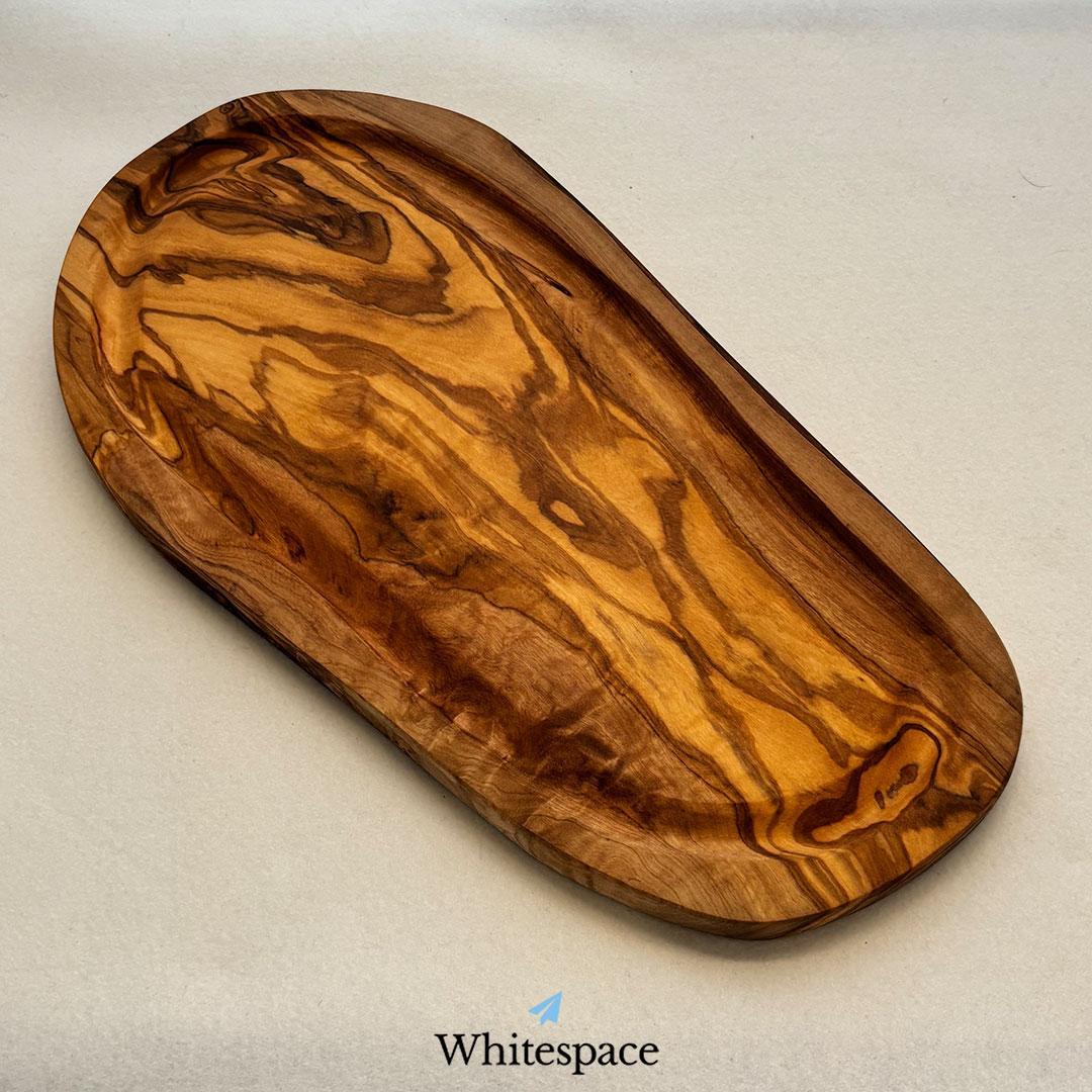 縁 溝付き オリーブウッド カッティングボード まな板 ハンドメイド チュニジア