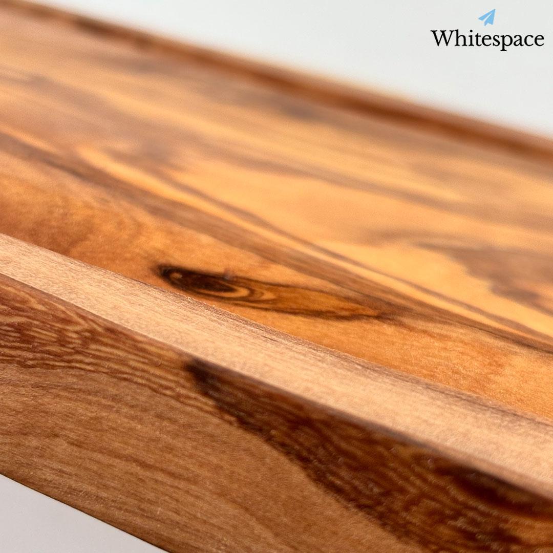 縁 溝付き オリーブウッド カッティングボード まな板 ハンドメイド チュニジア