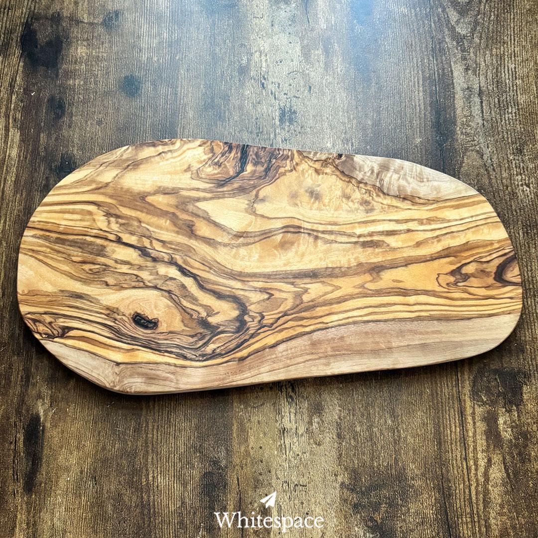 縁 溝付き オリーブウッド カッティングボード まな板 ハンドメイド チュニジア