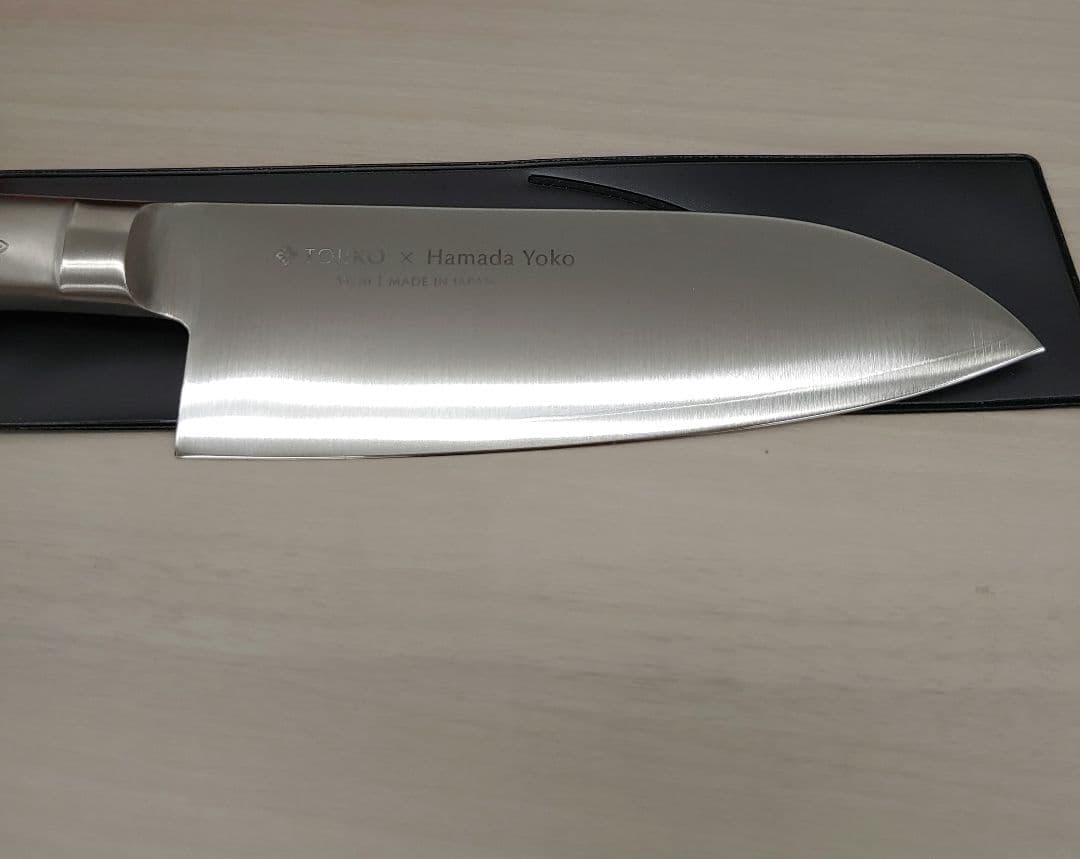 8010　浜田ママプロデュース 使いやすい刀身の包丁 藤次郎　ロゼ 14.5ｃｍ