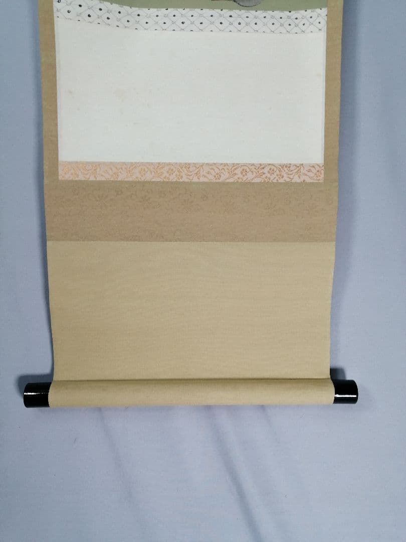 【茶道具】前大徳寺 三玄院 藤井誡堂筆 『和敬清寂』 利休居士画賛 掛軸C157