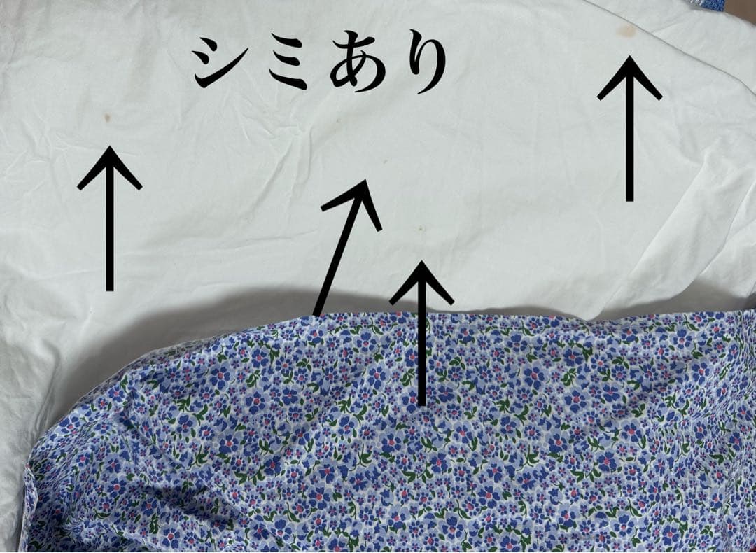 ☆激レア　ラルフローレン　ベッドスカート　ダブルベッド　青小花柄　シーツ☆