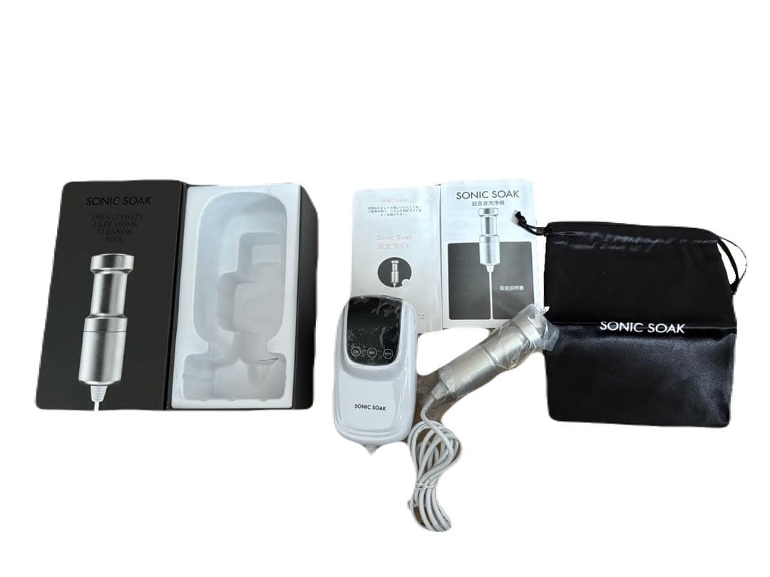 新品未使用 動作確認のみ Sonic Soak 超音波洗浄機 箱あり