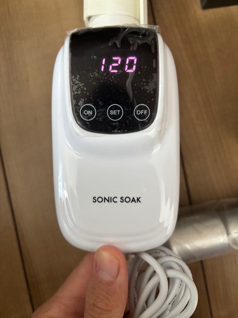 新品未使用 動作確認のみ Sonic Soak 超音波洗浄機 箱あり