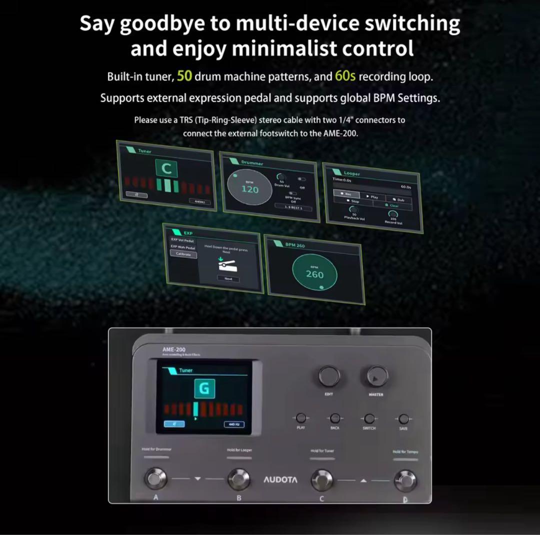 1点限り】Audota Ame-200 マルチエフェクター - メルカリ