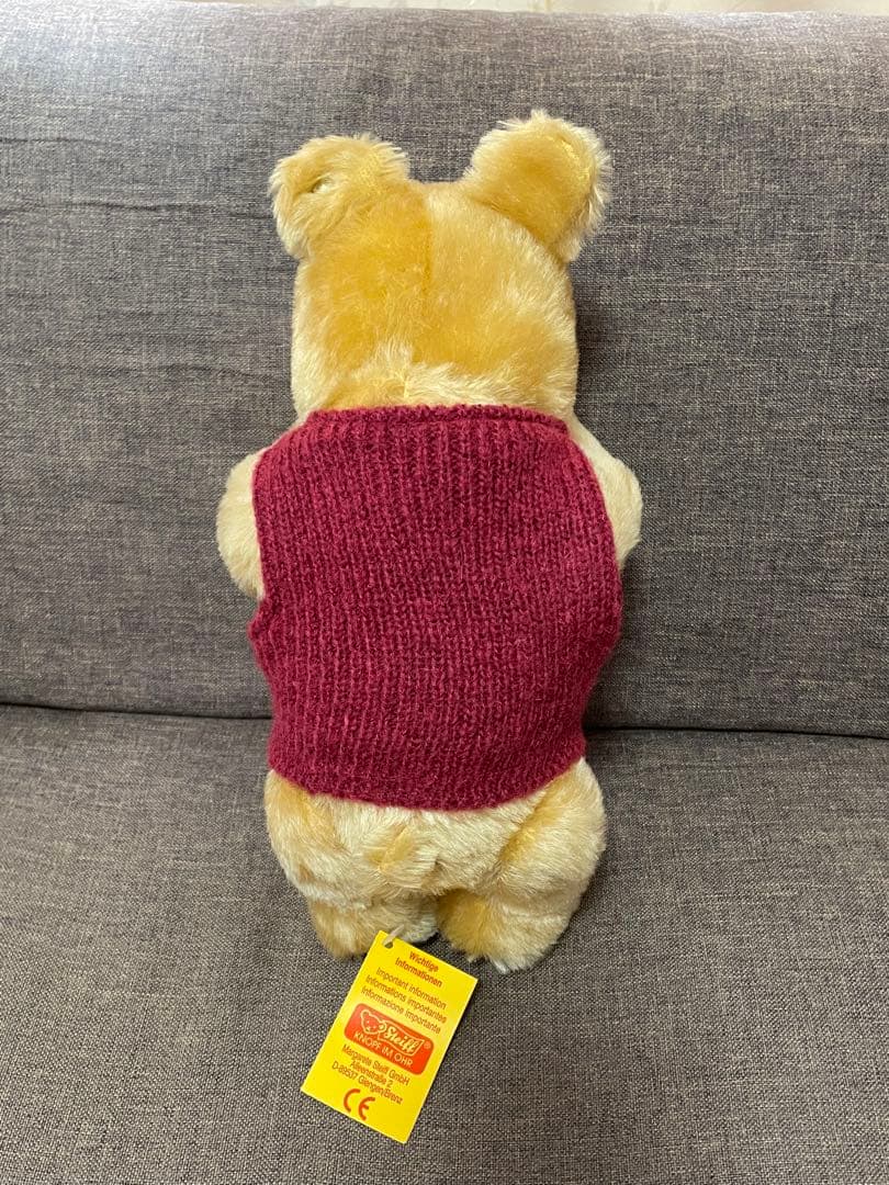 シュタイフ プーさん 限定ピンバッジ付き　1994 ディズニーワールド