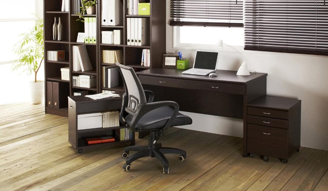 システム　デスク　チェスト　ラック　３点セット　機能的　キャスター付き