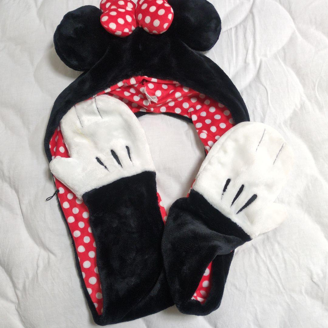 ディズニー　ファンキャップ　マフラー付き ミニー ティガー　チェシャ猫　マリー