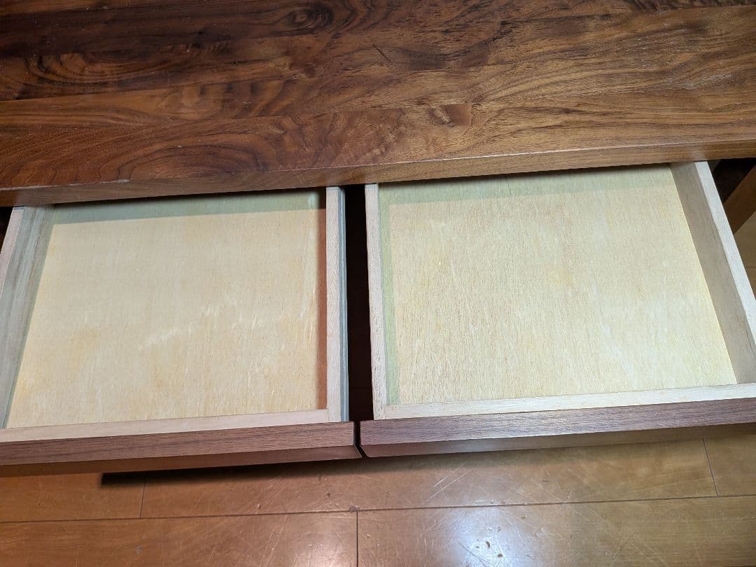 送料込》無印良品 無垢材ローテーブル ウォールナット デスク 机 MUJI