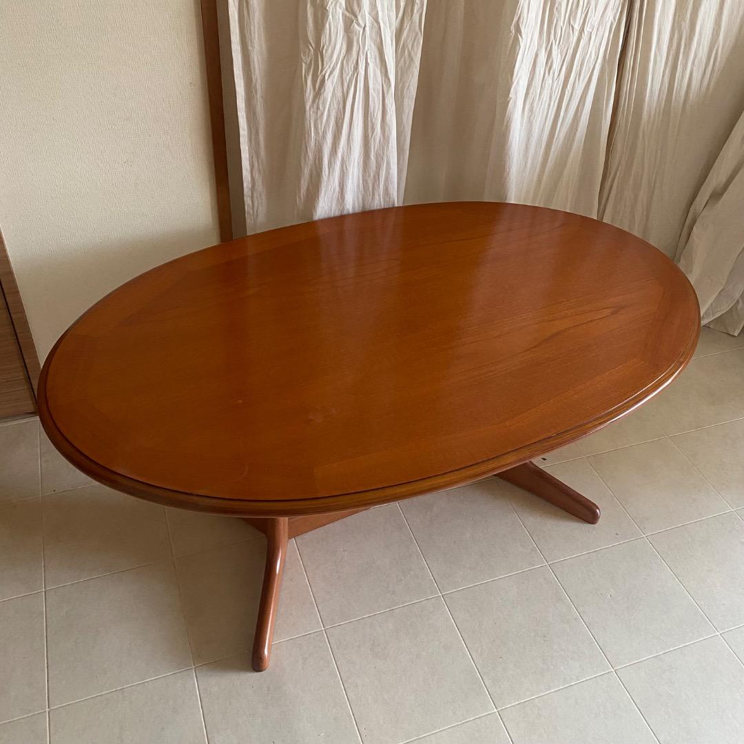 北欧　アンティーク　センターテーブル　机　チーク材　ヴィンテージ　デンマーク