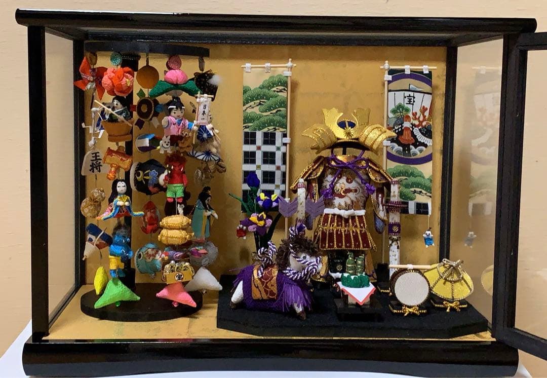 【新品】 ハンドメイド ミニ 五月人形 飾り