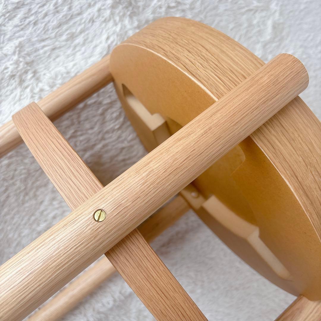 美品】 シリンダ サイドテーブル 丸テーブル ウッド オーク ナチュラル