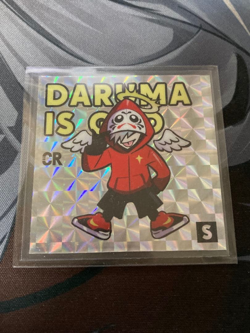 CR crazy raccoon だるまいずごっど ステッカー