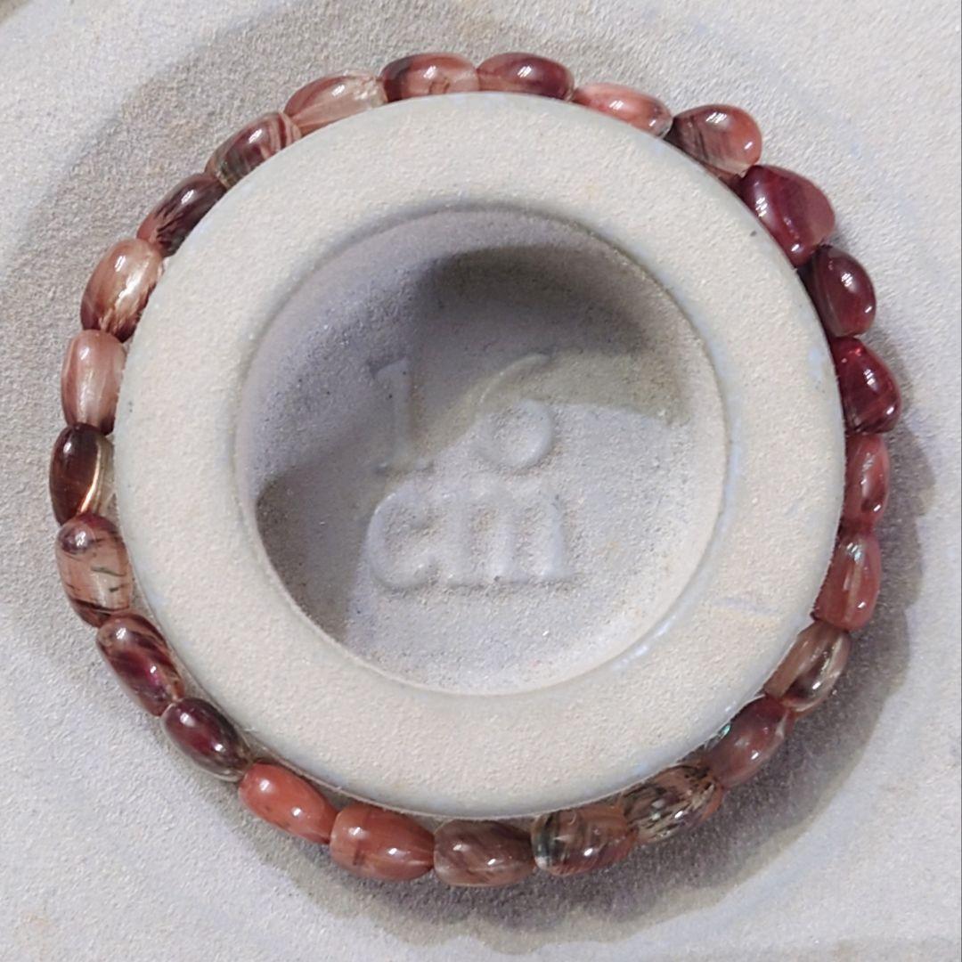 ★アンデシン ハート型 ブレスレット②(SA~SA+)