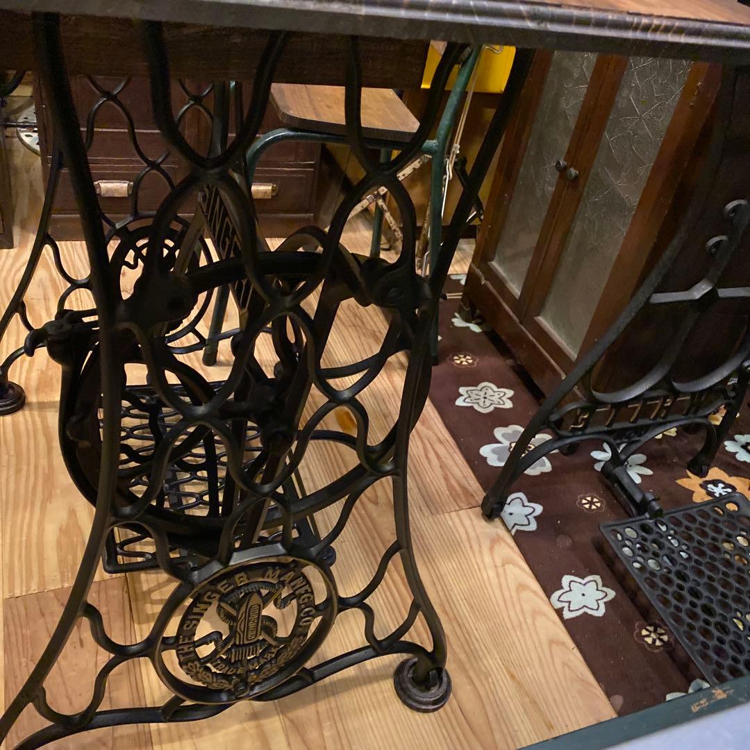 そらしど様　網脚ミシン台テーブル